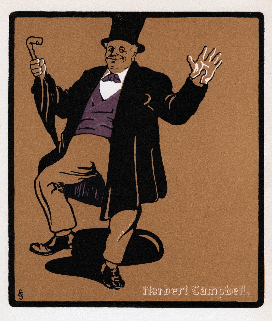 Herbert Campbell 1844-1904, Drury Lane-komiker, 1800-talet av Unbekannt
