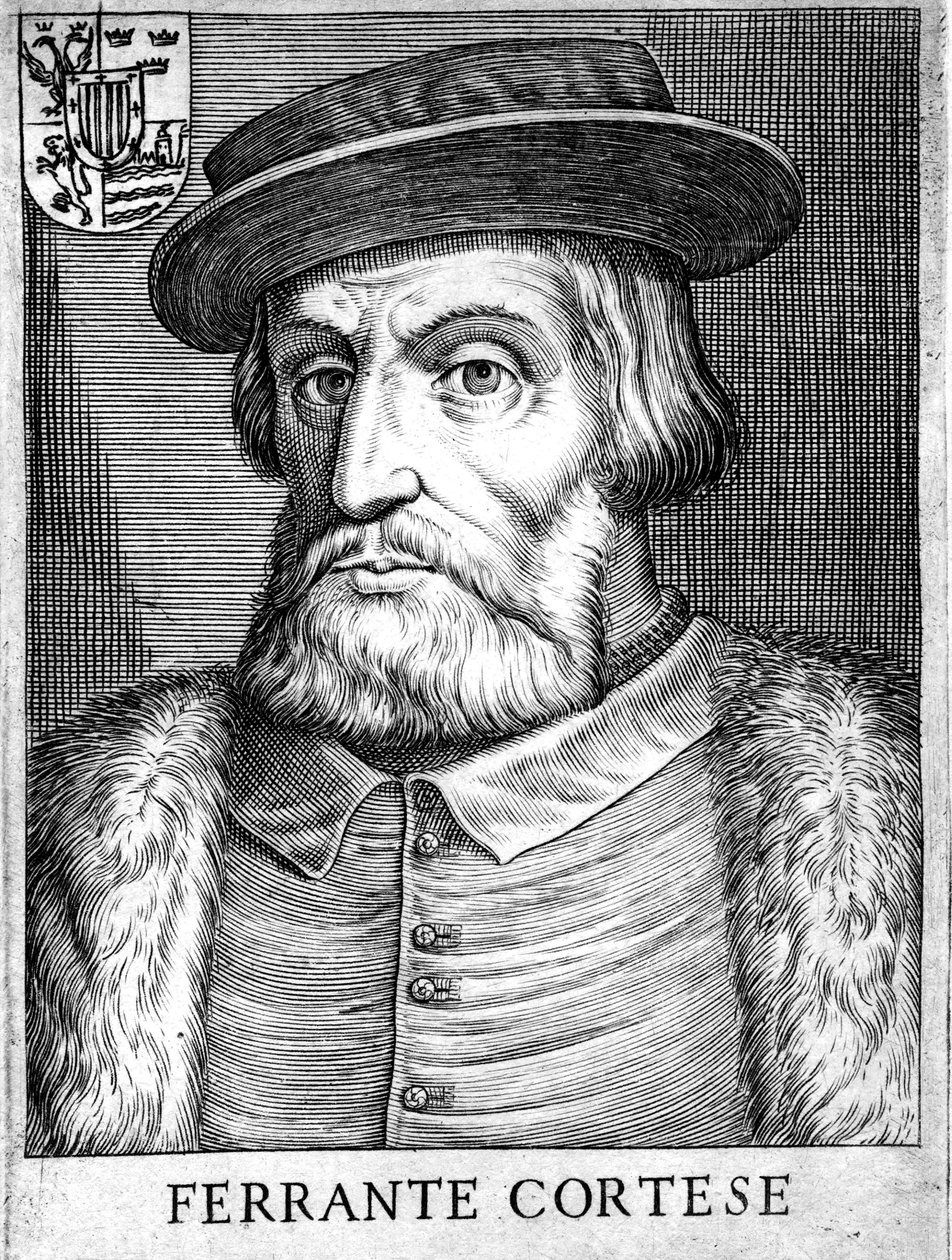 Hernan Cortes 1485-1547, spansk conquistador som erövrade Mexiko av Unbekannt