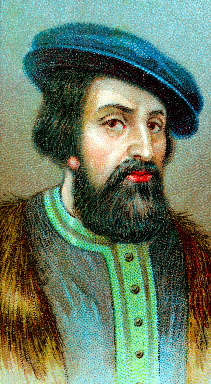 Hernan Cortes 1485-1547, spansk conquistador som erövrade Mexiko av Unbekannt
