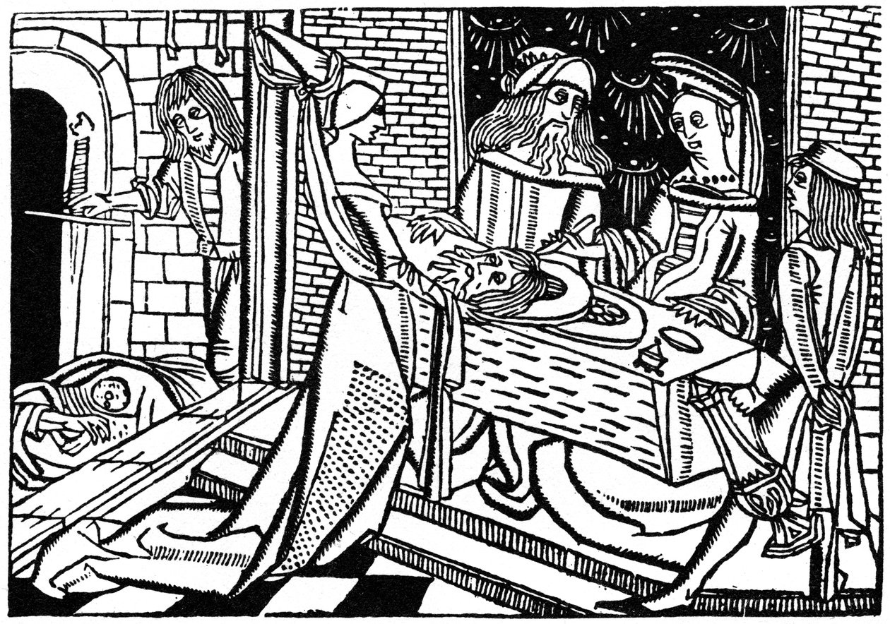 Herodias med Johannes Döparens huvud, 1488 1964 av Unbekannt