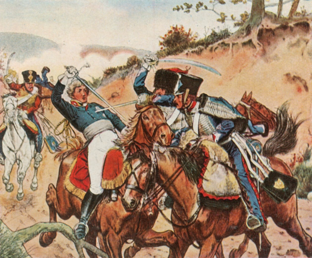 Prins Louis Ferdinand av Preussens heroiska död i Saalfeld, 10 oktober 1806, 1936. av Unbekannt