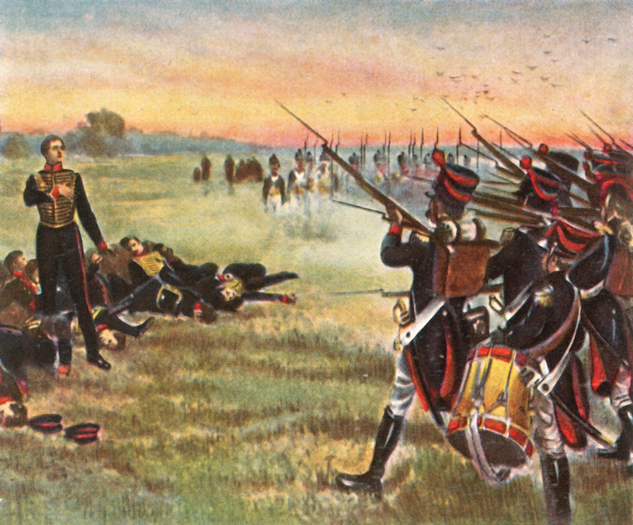 Schills Eleven Officers heroiska död, 16 september 1809, 1936. av Unbekannt