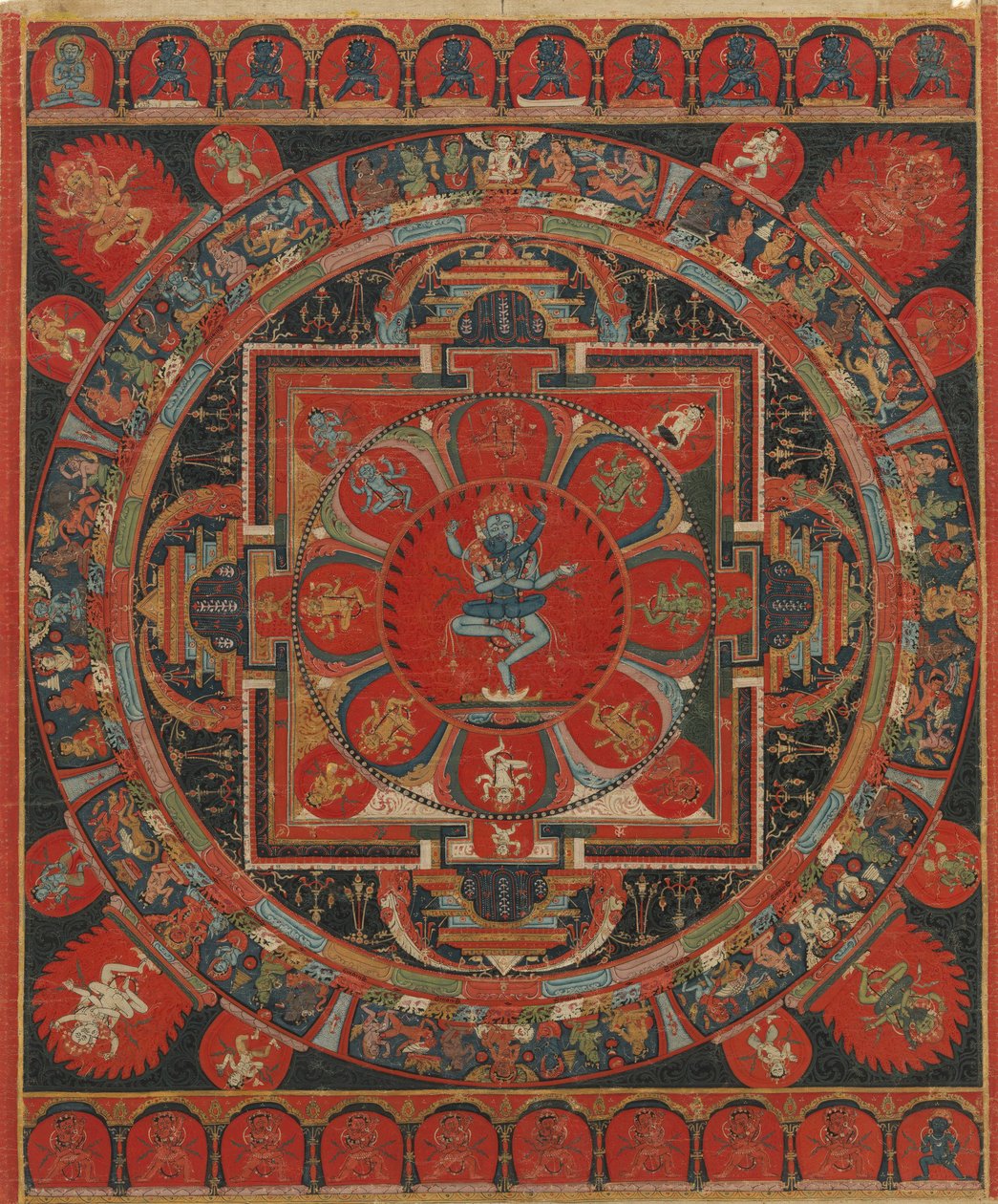 Hevajra Mandala, 1400-talet. av Unbekannt