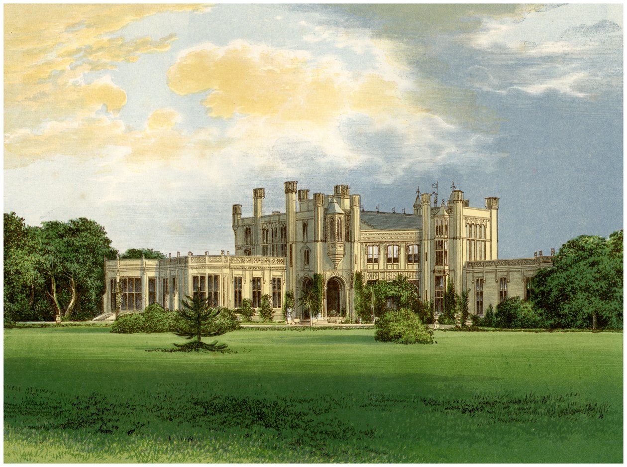 Highcliffe Castle, Dorset, hem för Marchioness of Waterford, c1880 av Unbekannt