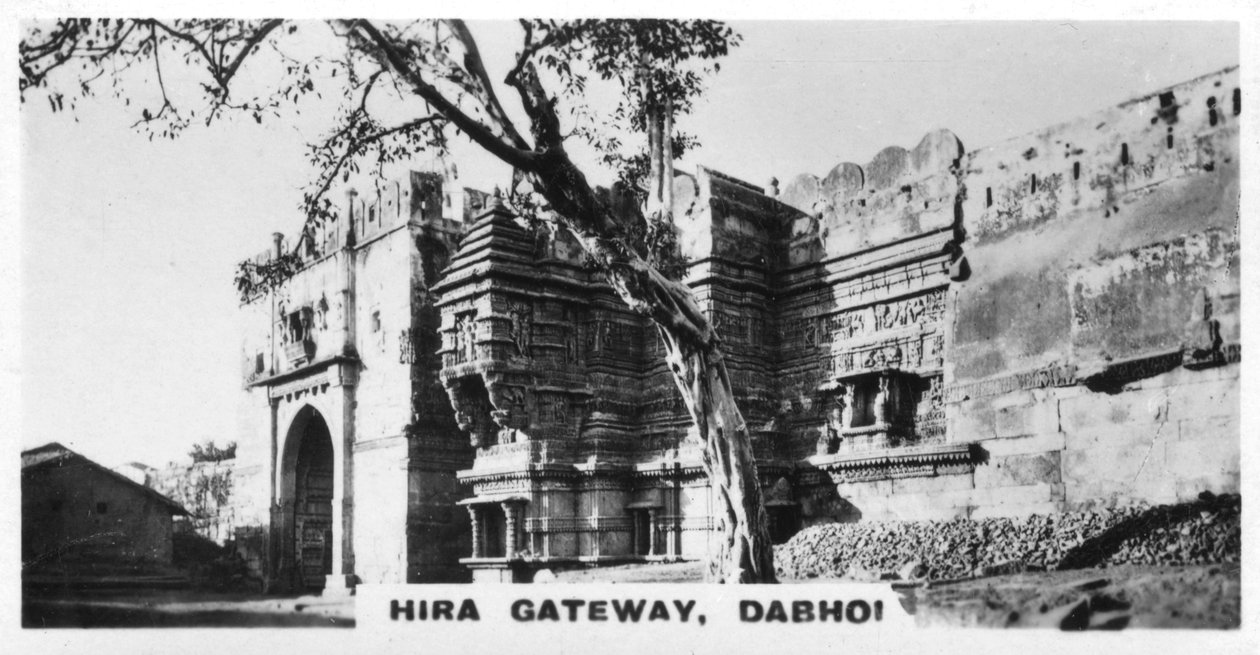 Hira Gateway, Dabhoi, Gujarat, Indien, c1925 av Unbekannt