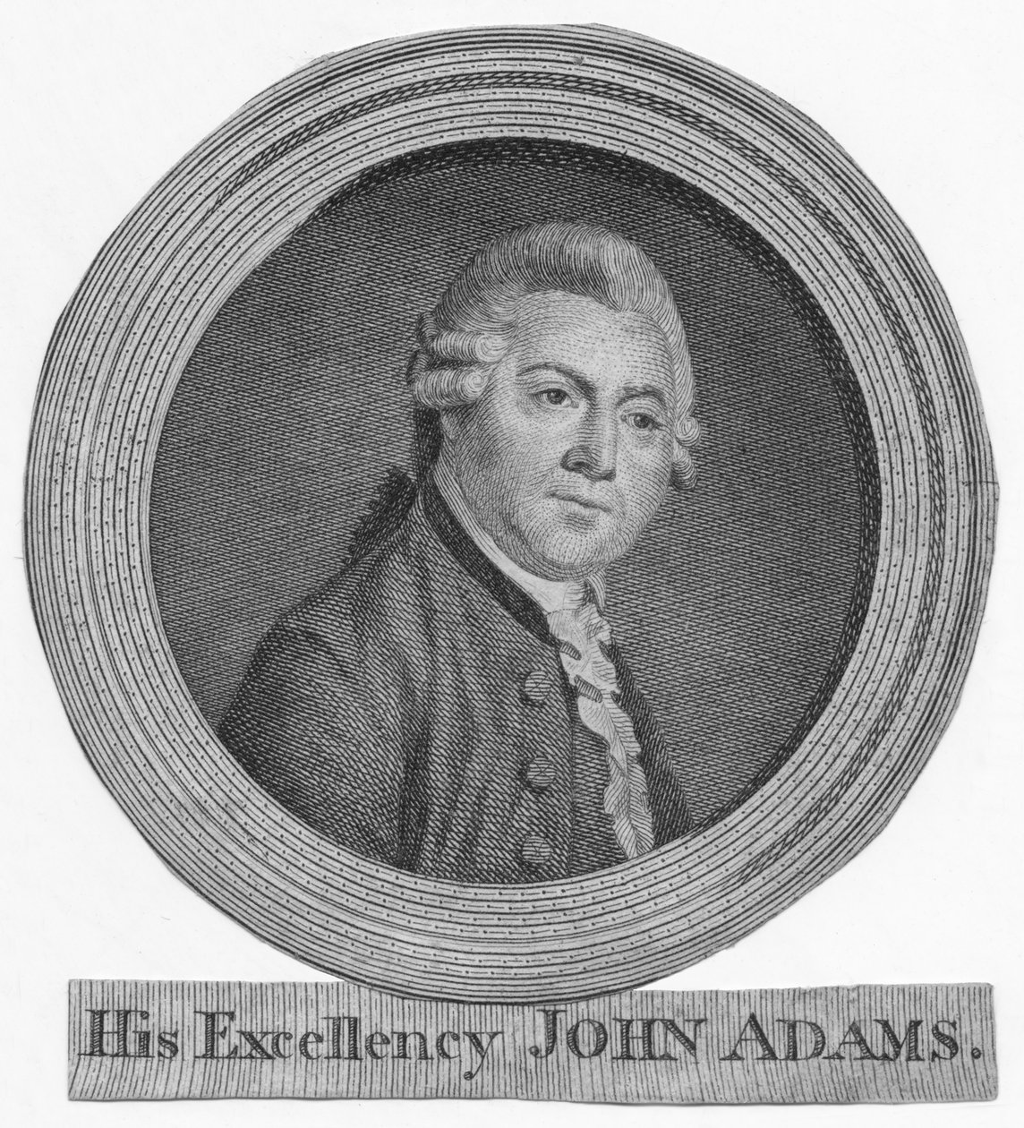 Hans excellens John Adams, c1783. av Unbekannt