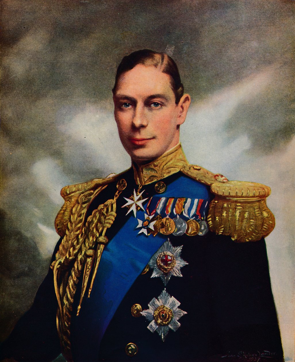 Hans Majestät Kung George VI, 1937 av Unbekannt