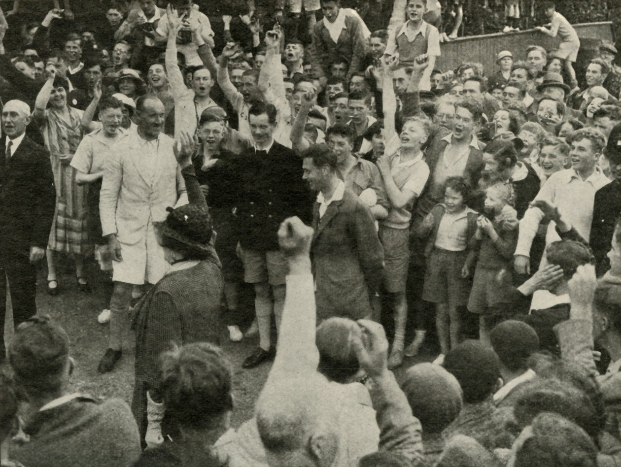 Hans Majestät vid His Boys Camp i Southwold, 1937. av Unbekannt
