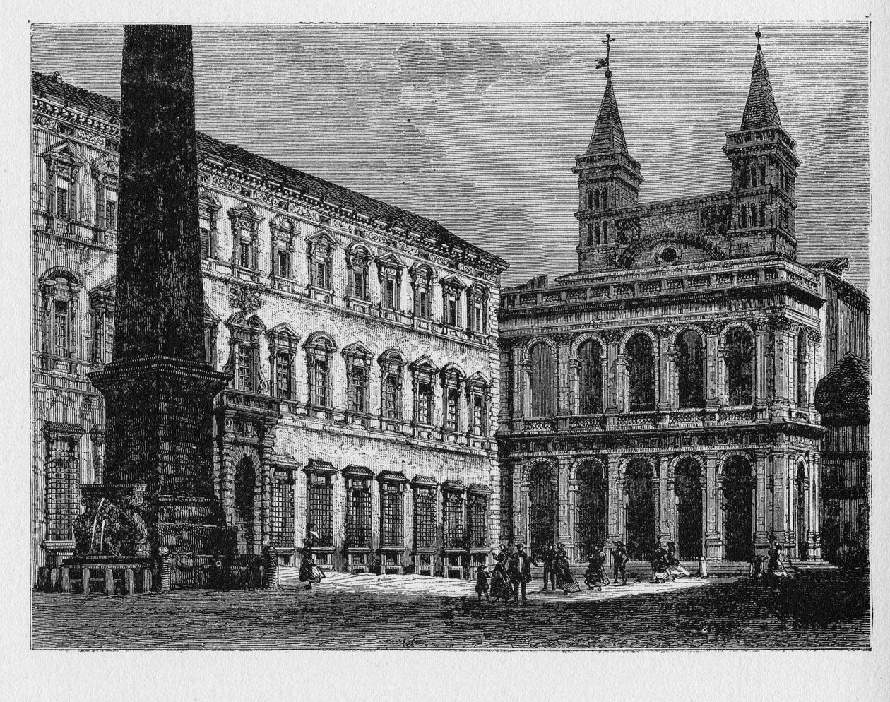Det antika Roms historia. Archbasilica of St. John Lateran är katedralkyrkan i Roms stift och det officiella kyrkliga sätet för biskopen av Rom, som är påven. av Unbekannt