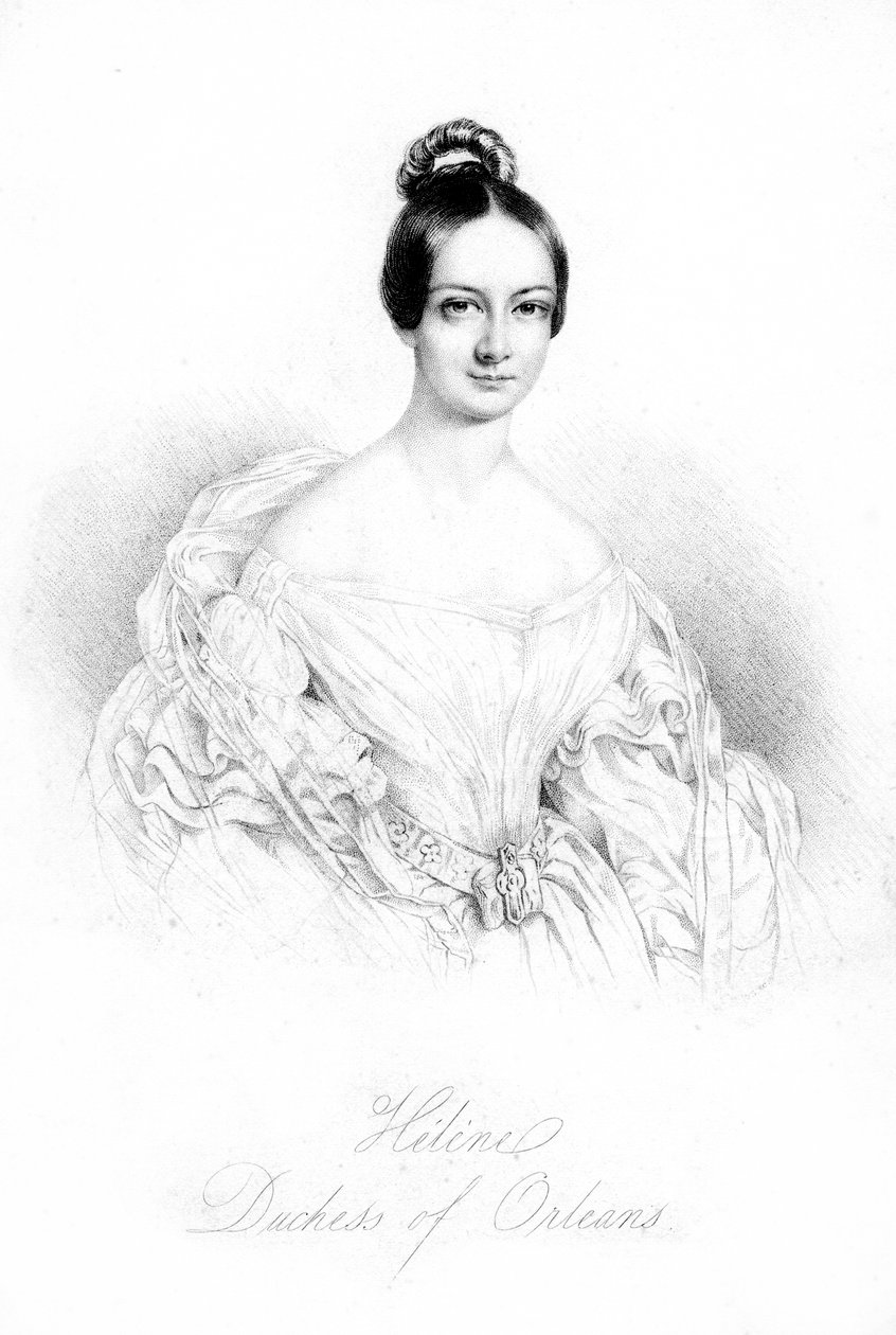 Hélène av Mecklenburg-Schwerin, hertiginna av Orléans 1814-1858, 1800-talet av Unbekannt