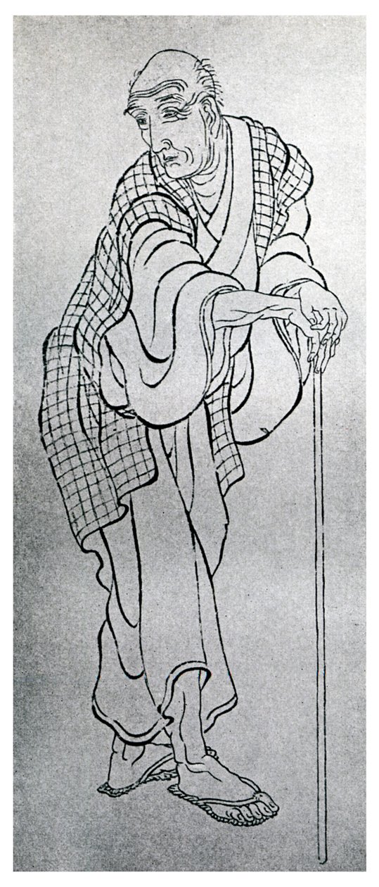 Hokusai, japansk konstnär, 1839 1956 av Unbekannt