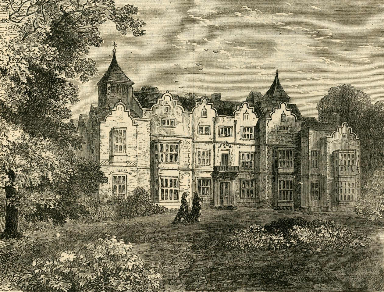 Holland House, från norr, c1876. av Unbekannt