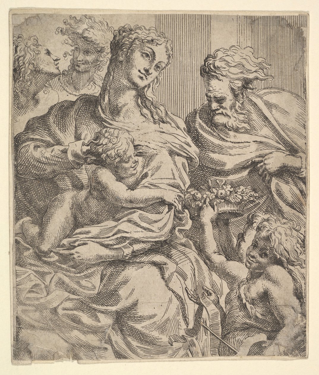 Helig familj, 1600-talet. av Unbekannt