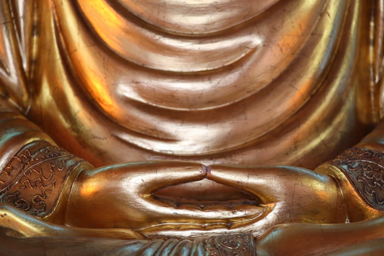 Hong Hien Tu-templet. Buddhastaty, Frejus, Frankrike av Unbekannt