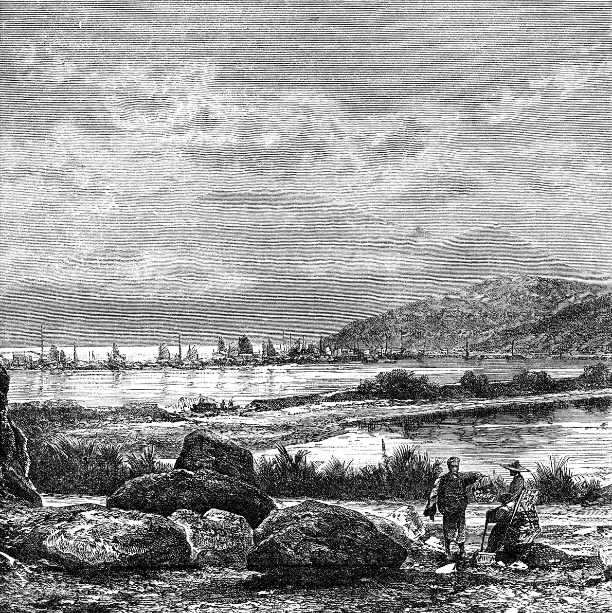 Hong Kong, utsikt från Kowlun, c1890 av Unbekannt