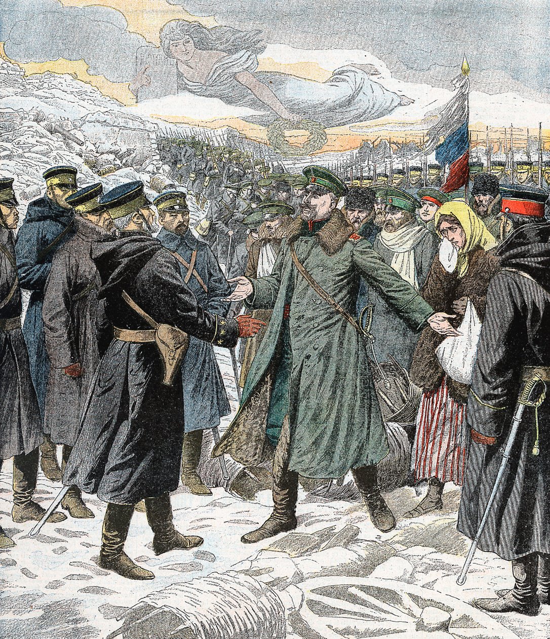 Honorable kapitulation, Port Arthur, rysk-japanska kriget, 1904-5 av Unbekannt