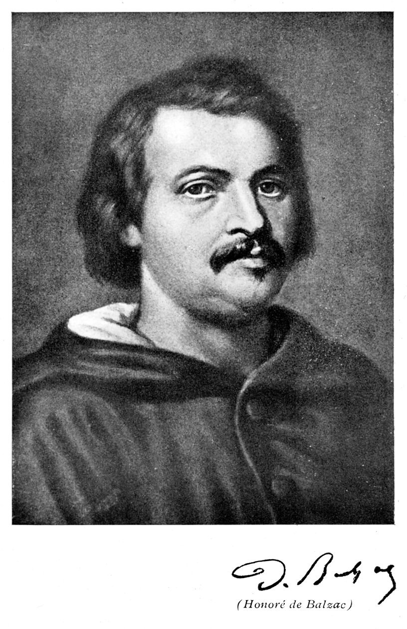 Honore de Balzac 1799-1850, fransk romanförfattare och litteraturkritiker av Unbekannt