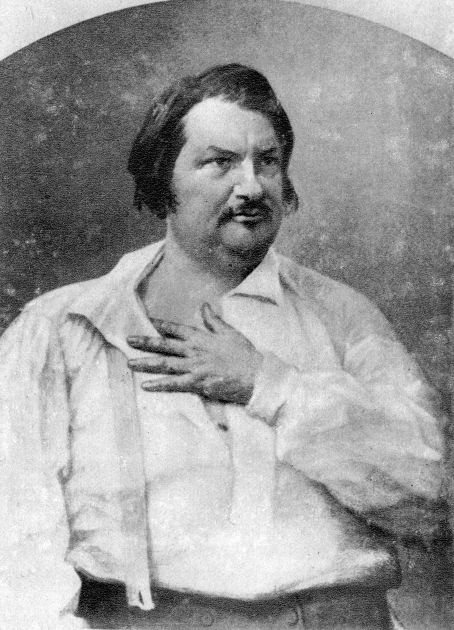 Honore de Balzac, fransk författare, c1845-1890 av Unbekannt