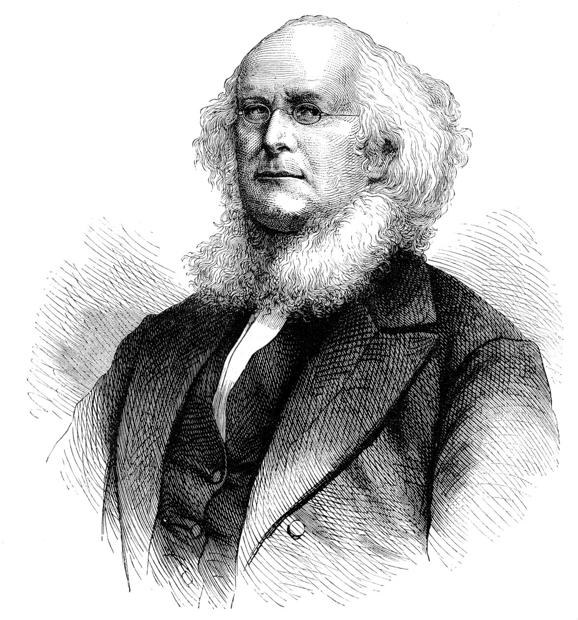 Horace Greeley, amerikansk tidningsredaktör, politiker och reformator, c1880 av Unbekannt