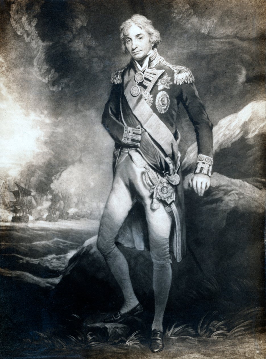 Horatio Nelson, 1:e Viscount Nelson, engelsk sjöbefälhavare, 1800-talet av Unbekannt