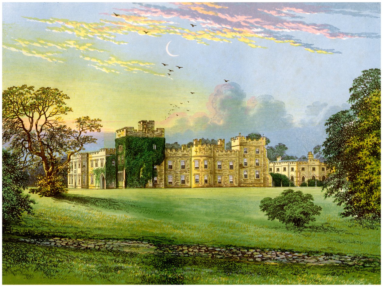 Hornby Castle, Yorkshire, hem för hertigen av Leeds, c1880. av Unbekannt