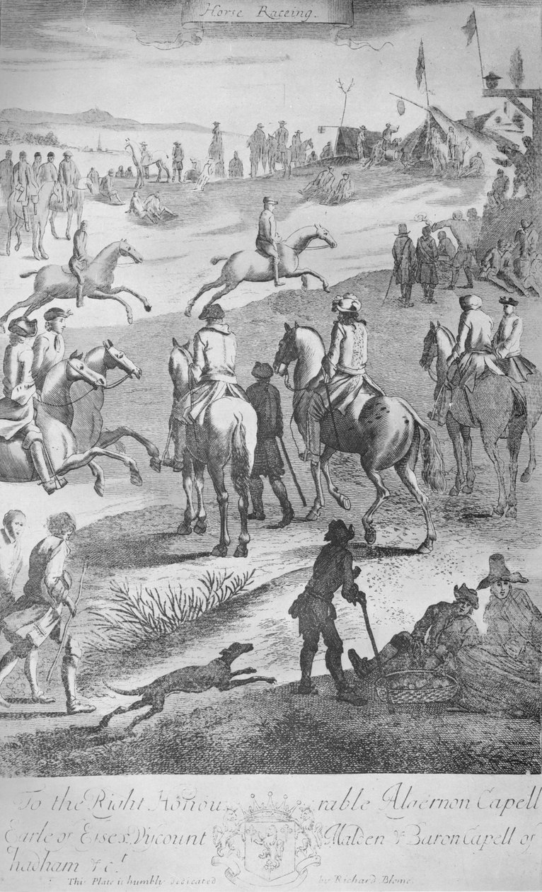 Hästkapplöpning, c1650-1700, 1911 av Unbekannt