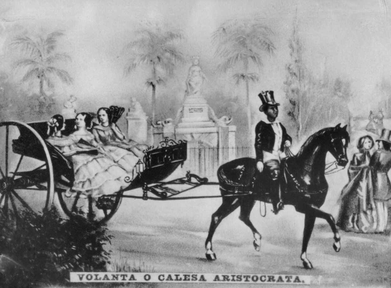 Aristokratins häst och vagn, c1910 av Unbekannt