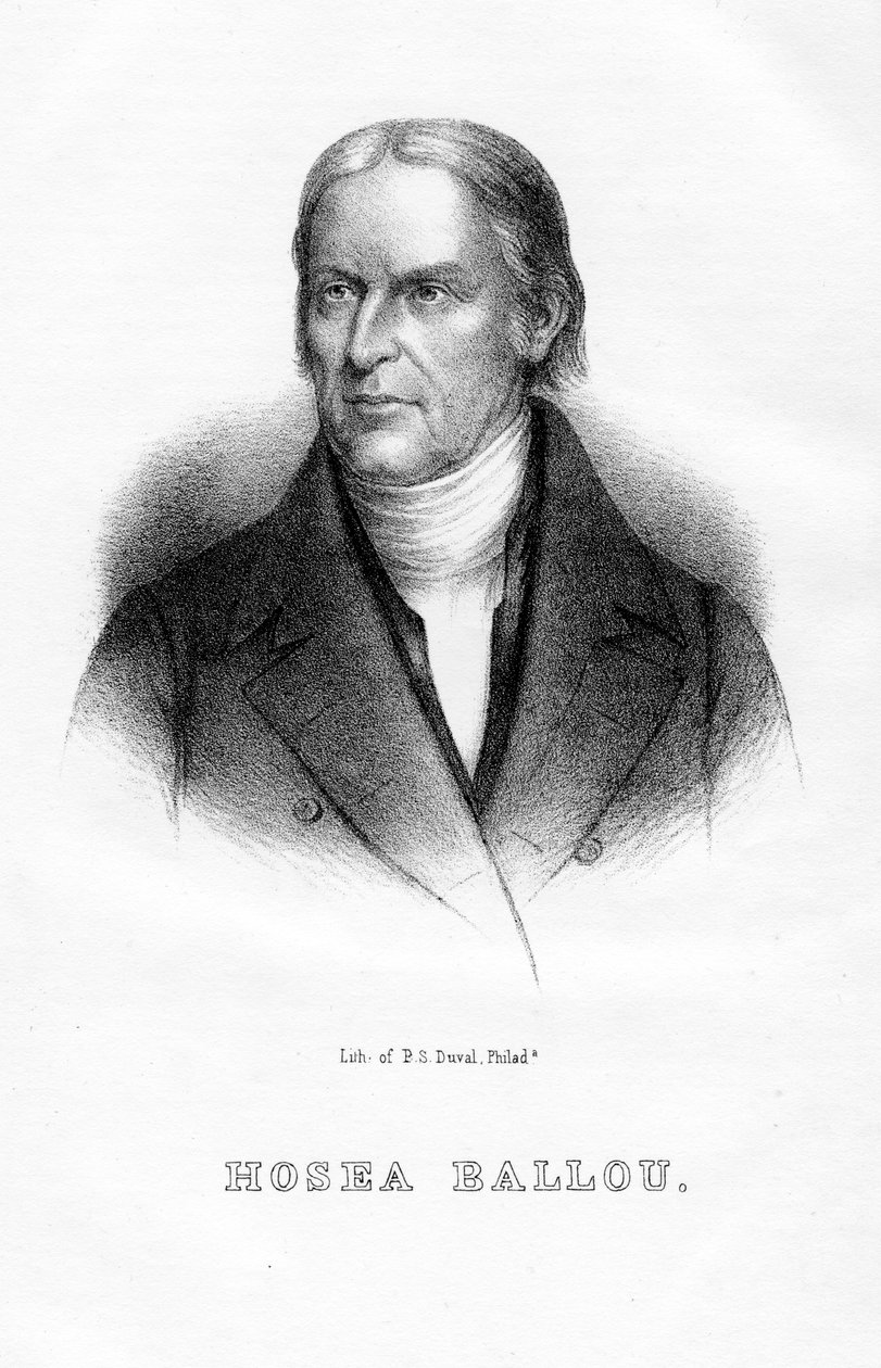 Hosea Ballou, amerikansk universalistisk präst och teologisk författare, 1854 av Unbekannt