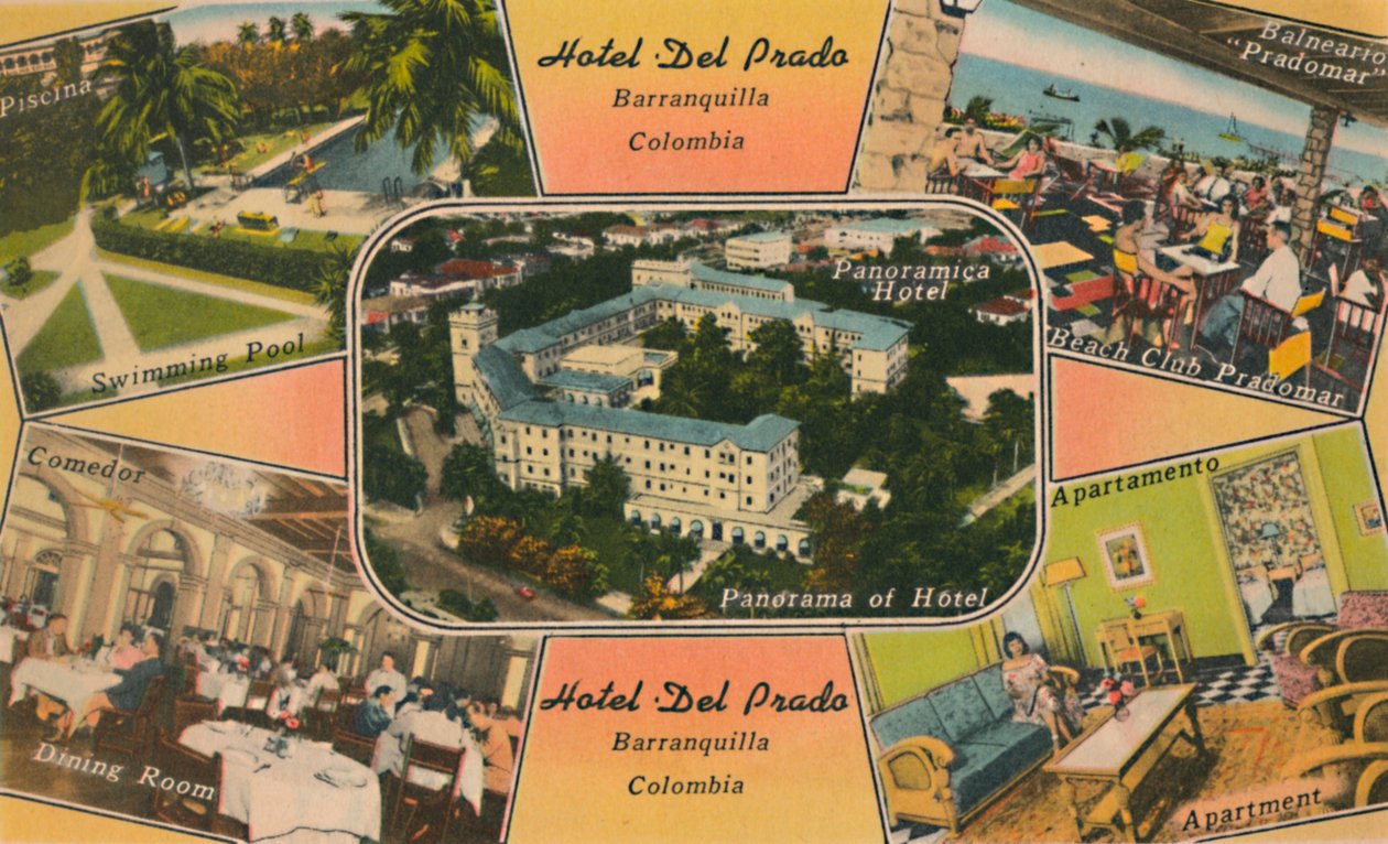 Hotel Del Prado, Barranquilla, Colombia, c1940-talet av Unbekannt