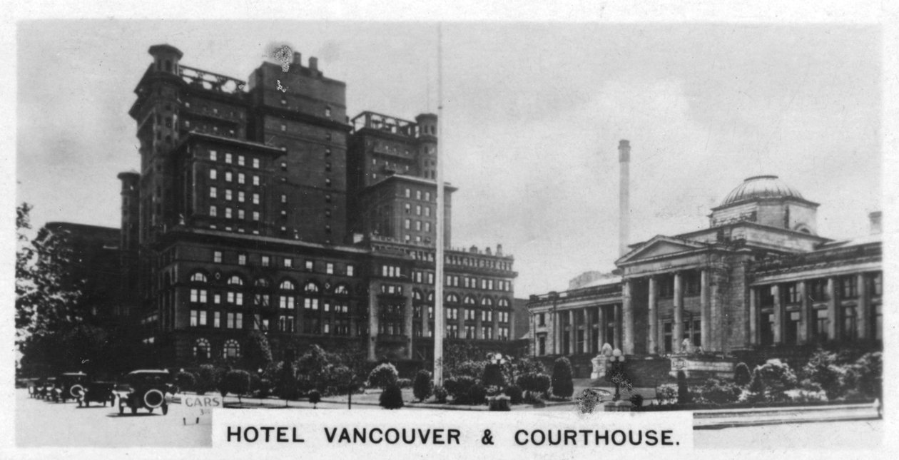 Hotel Vancouver and Courthouse, Kanada, c1920-talet av Unbekannt