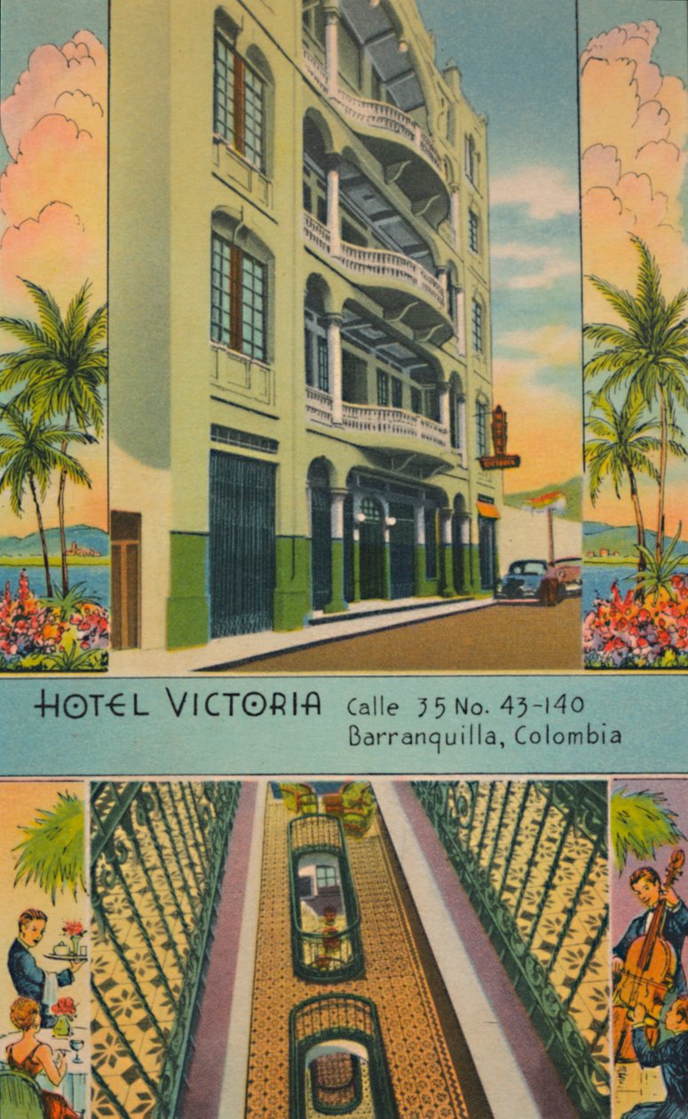 Hotel Victoria: Calle 35 No.43-140, Barranquilla, Colombia, c1940-talet av Unbekannt