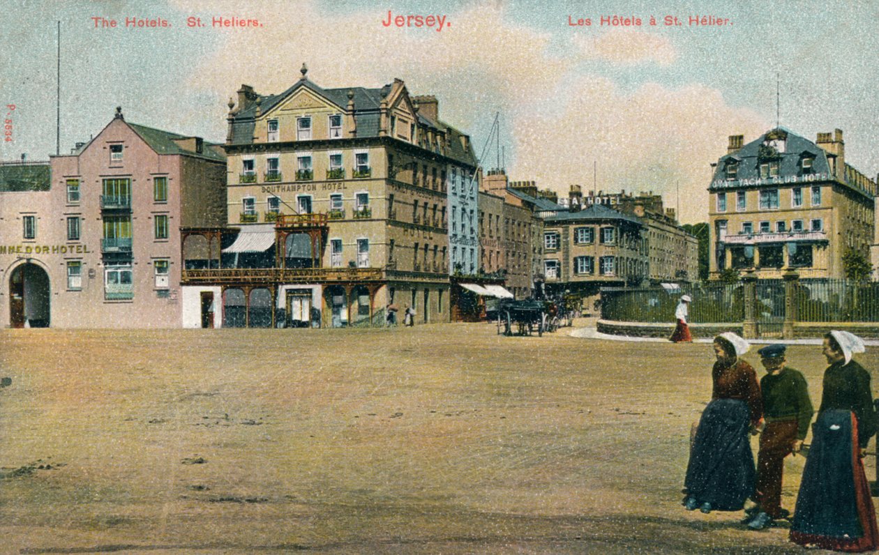Hotell i St Helier, Jersey, c1907 av Unbekannt