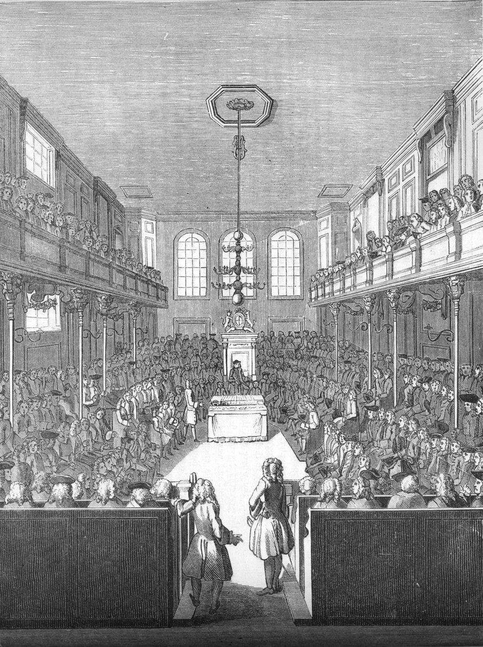 Underhuset på George II:s tid, 1845 av Unbekannt