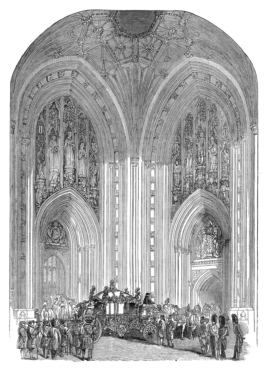 Houses of Parliament, Grand Entrance, Westminster, London, sent 1800-tal av Unbekannt