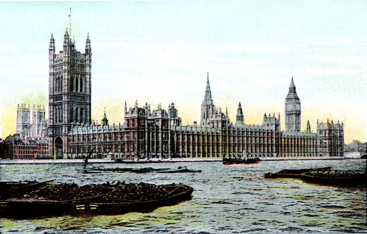Houses of Parliament, London, 1900-talet av Unbekannt