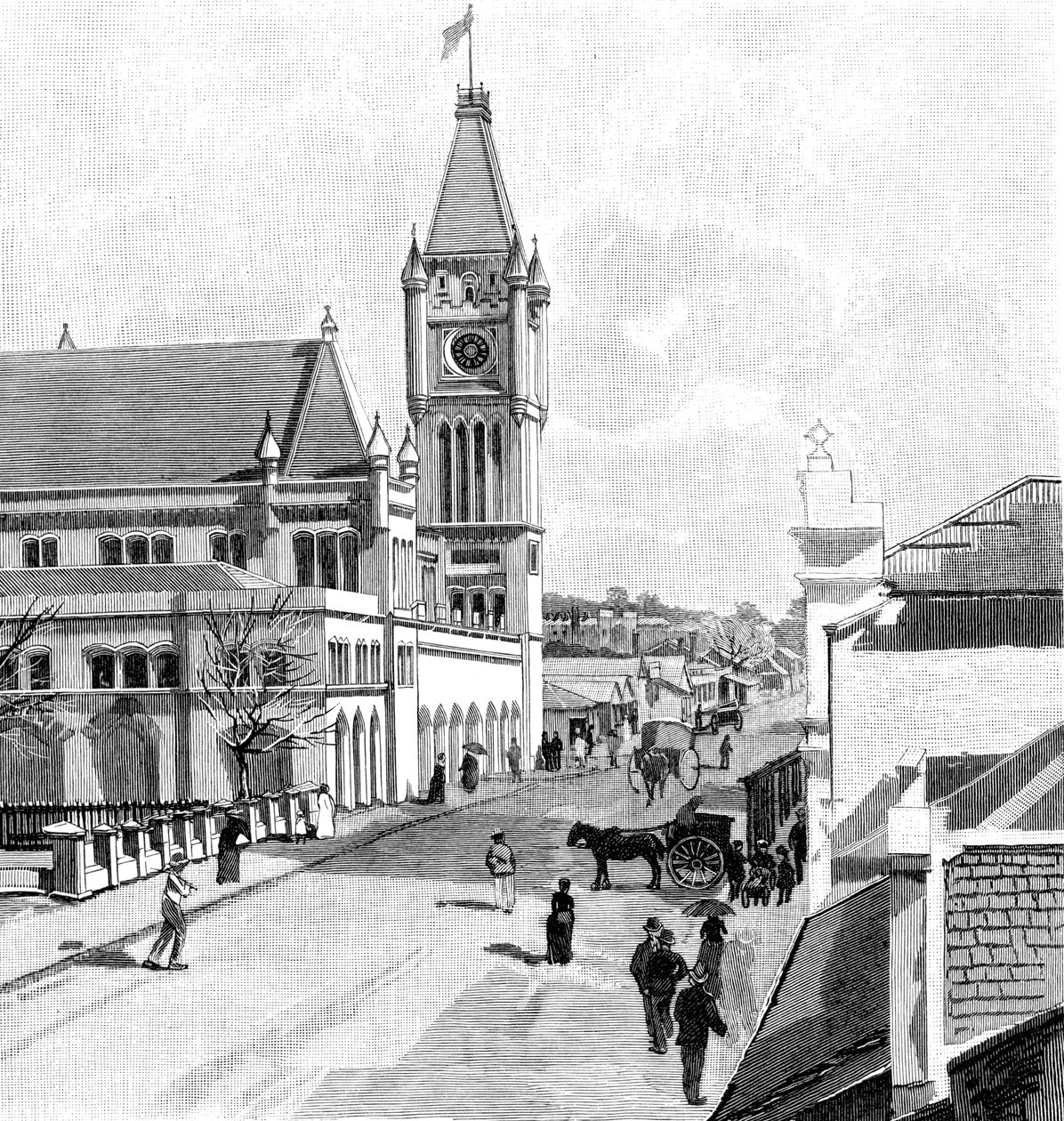 Howick Street, Perth, Australien, 1886 av Unbekannt