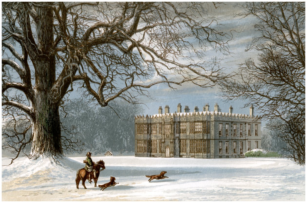 Howsham Hall, Yorkshire, hem för familjen Cholmley, c1880 av Unbekannt