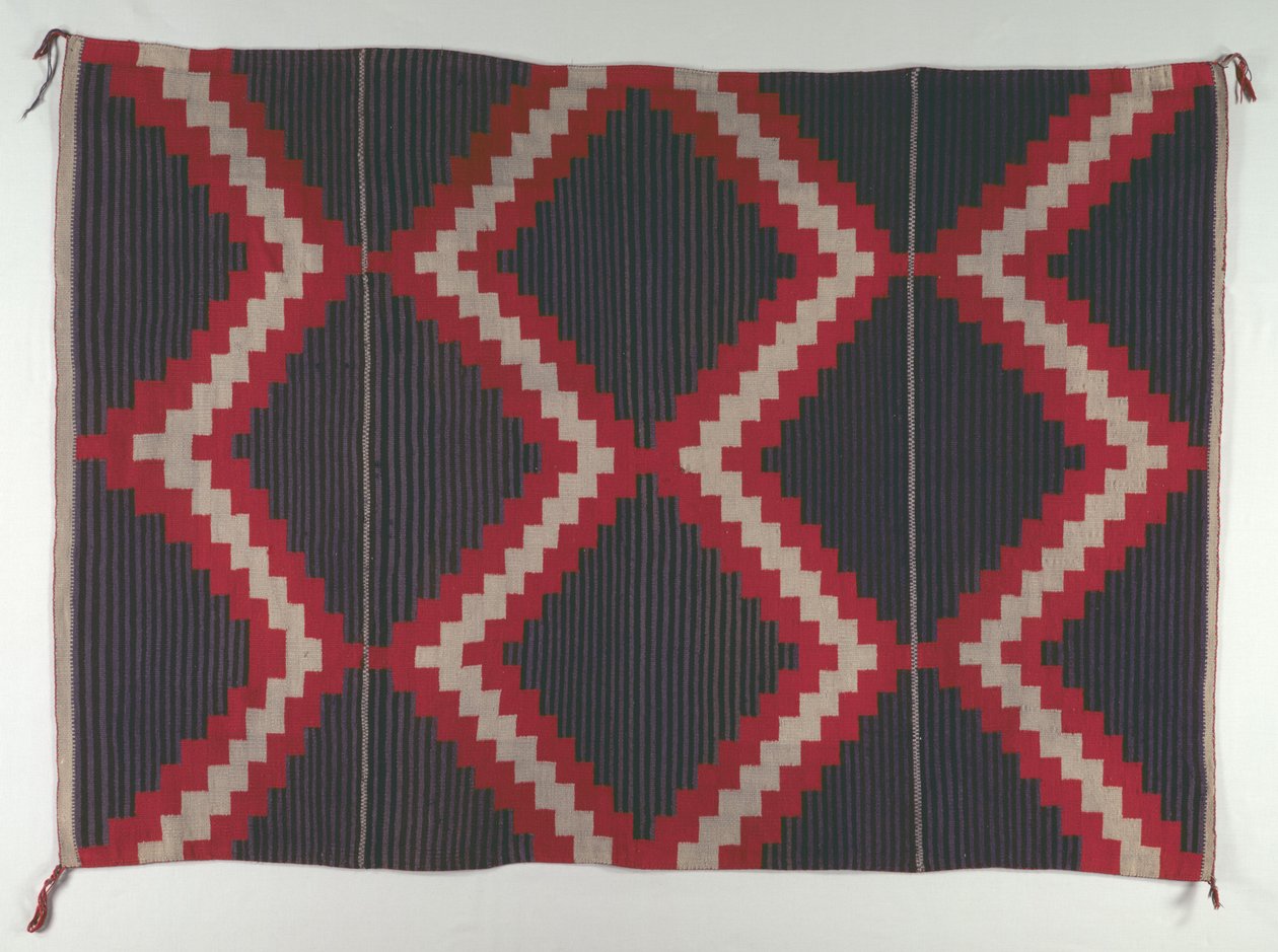 Hubbell Revival-stil matta med Moki Moqui Stripes, ca. 1890-1910. av Unbekannt
