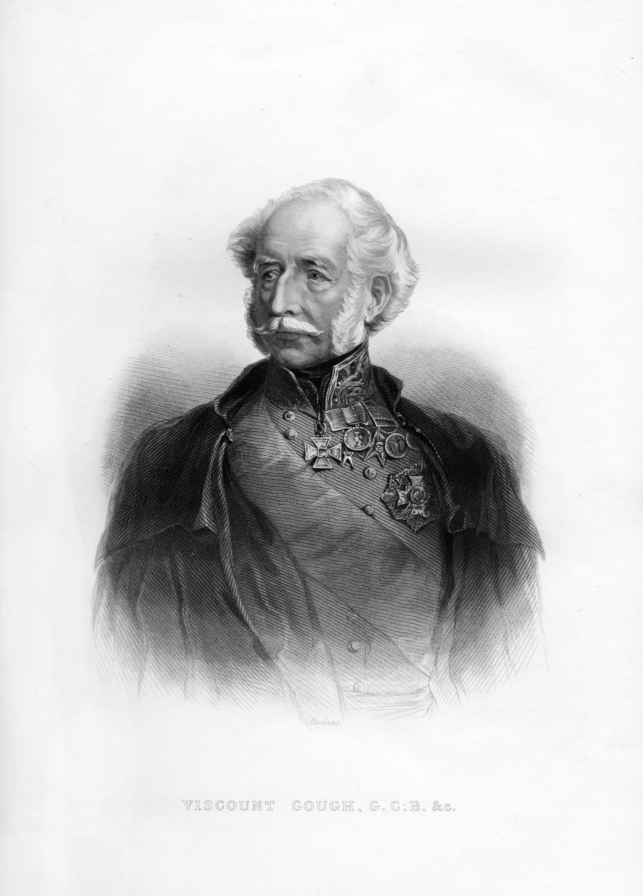 Hugh Gough, 1:e Viscount Gough, brittisk fältmarskalk, 1800-talet av Unbekannt