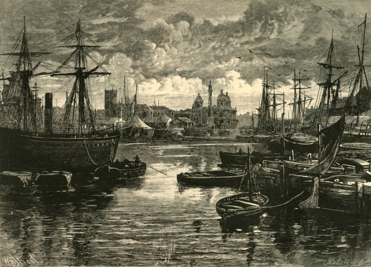 Skrov, från hamnen, 1898. av Unbekannt