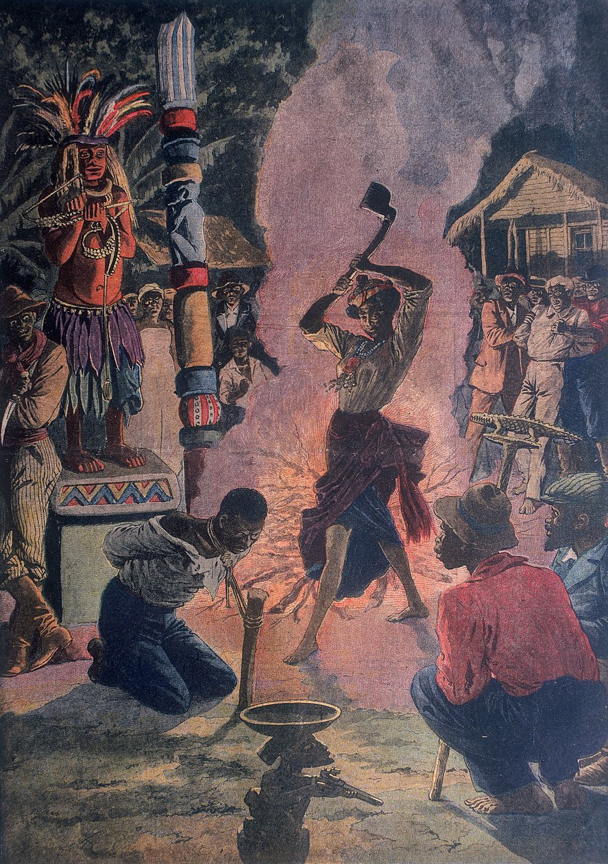 Människooffer, Lafayette, Louisiana, USA, 1912 av Unbekannt