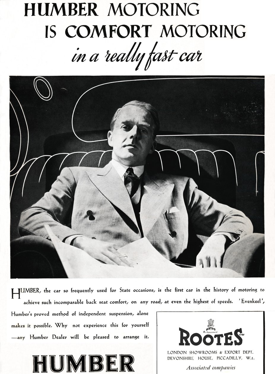 Humber Motoring är Comfort Motoring i en riktigt snabb bil, 1937 av Unbekannt