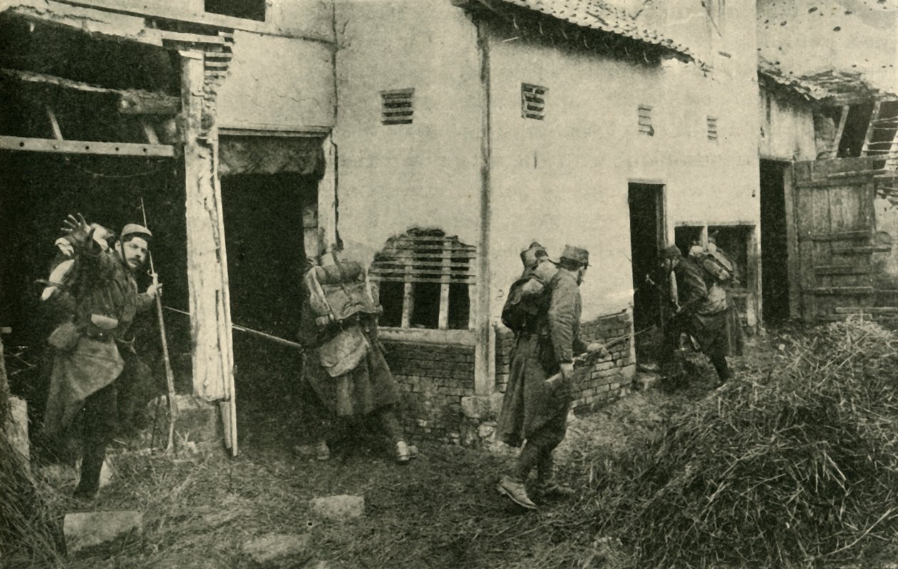 Jakt på tyska krypskyttar på västfronten, första världskriget, c1915, c1920. av Unbekannt