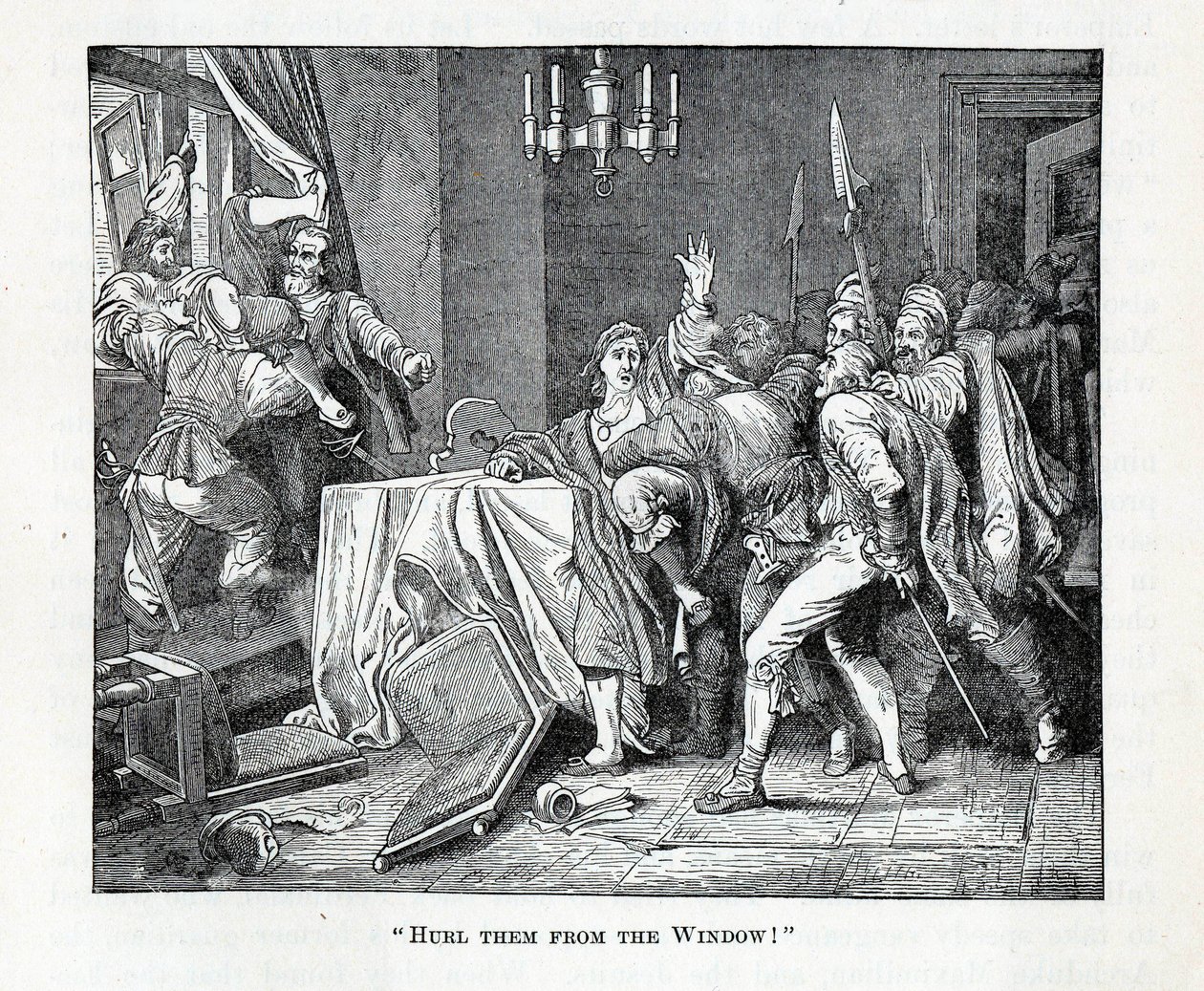 Släng dem från fönstret!, 1882 av Unbekannt