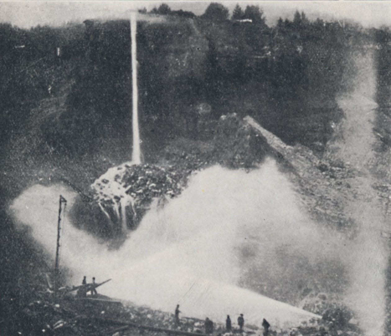 Hydraulisk gruvdrift, 1923. av Unbekannt