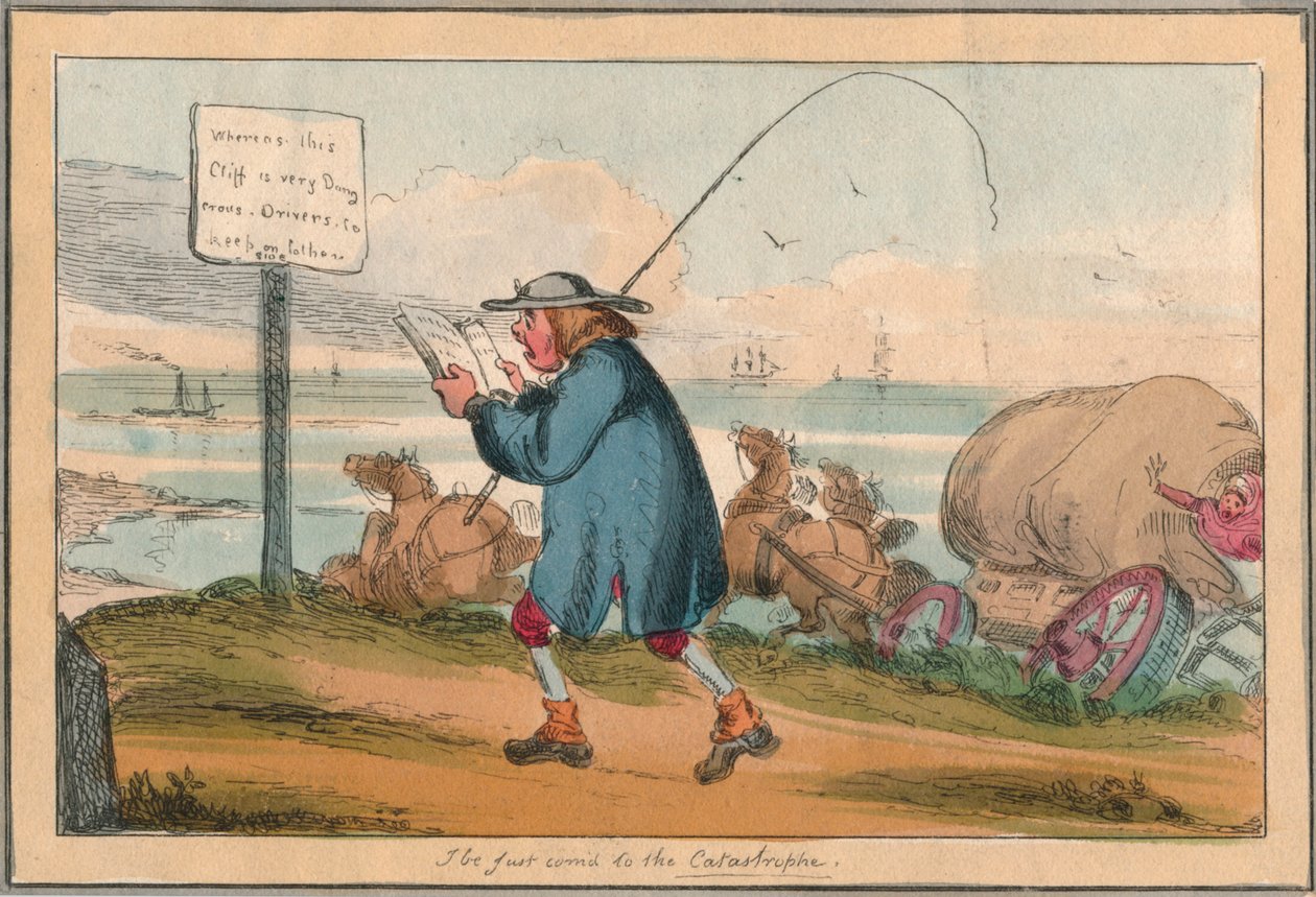 Jag har precis kommit till katastrofen, tidigt 1800-tal av Unbekannt