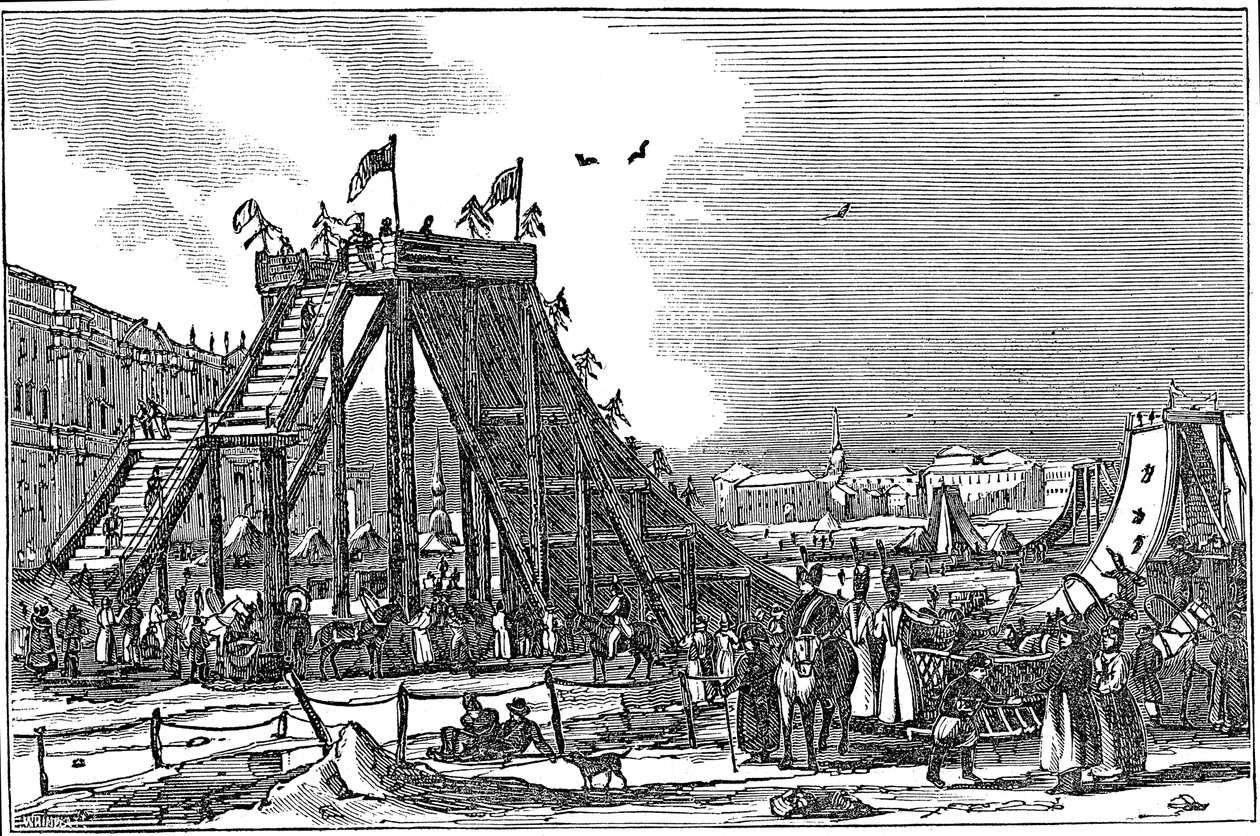 Ice Mountain, konstgjord pulka, Ryssland, 1833 av Unbekannt