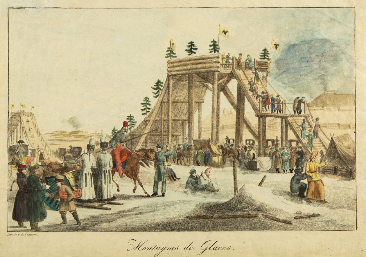 Isbergen, ca 1814 av Unbekannt