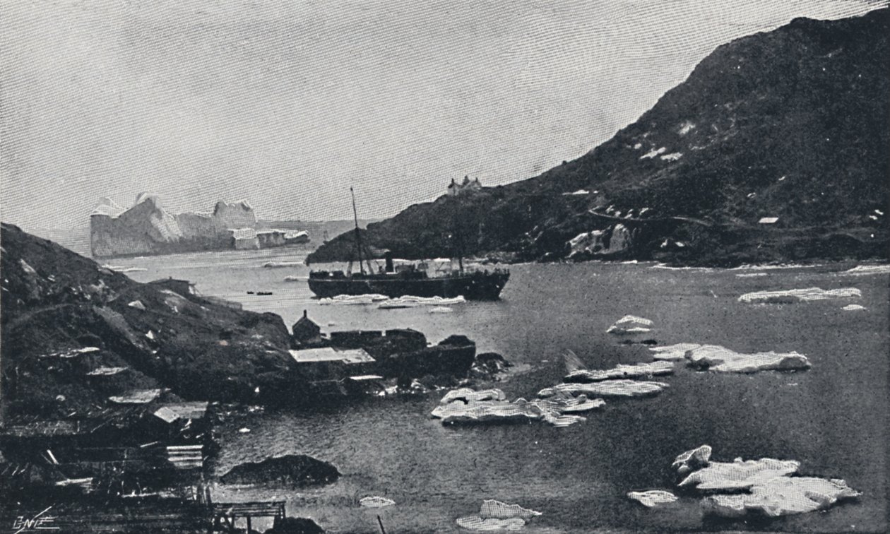 Isberg i St. Johns Harbour, 1924 av Unbekannt