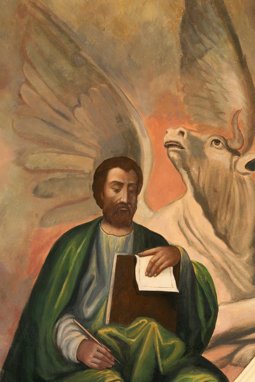Ikon på Aghiou Pavlou kloster på berget Athos Saint Luke Grece av Unbekannt